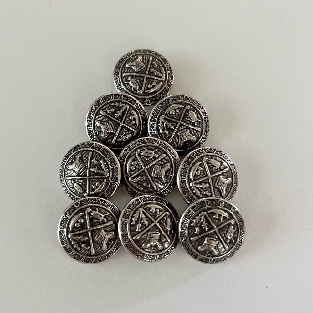 Royal Blackheath Golf Club Silver Crest Blazer Shank Buttons